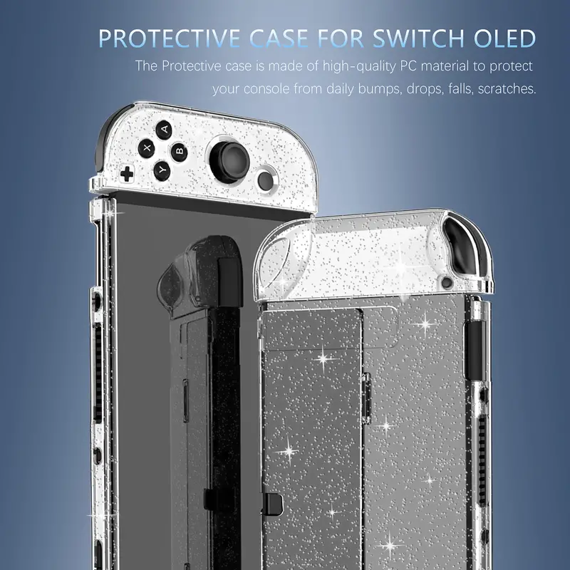 Coque de protection en cristal pour console Nintendo Switch OLED