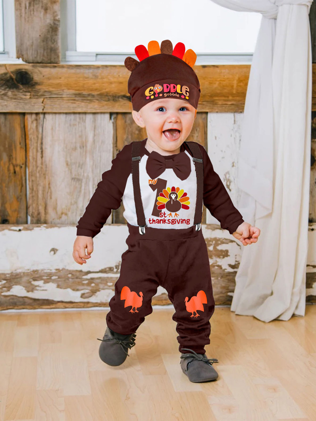 Baby boy sale thanksgiving romper