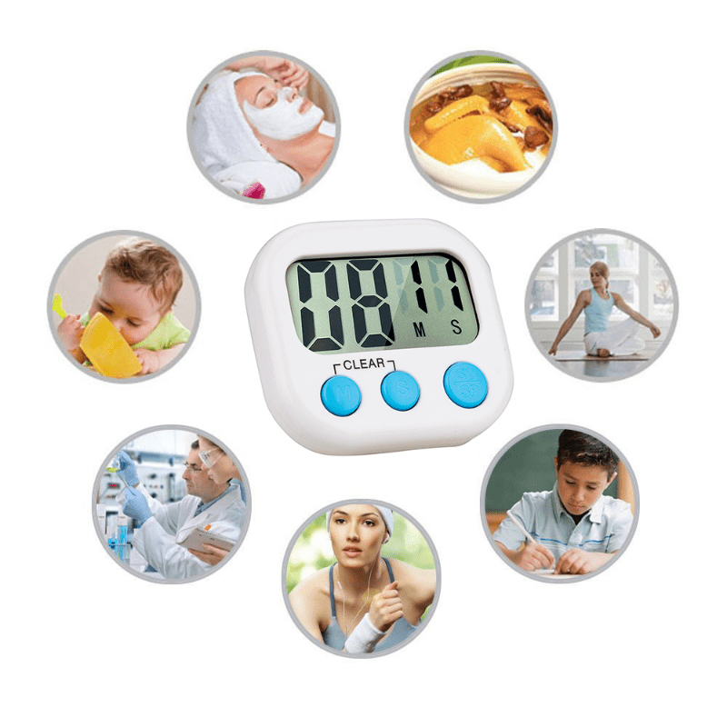 Multifunctional Magnetic Digital Kitchen Timer Clock Loud Alarm LED Display  for Cooking Shower Baking Stopwatch Tools Gadgets