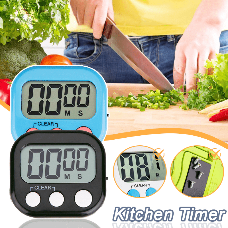Temporizador Digital de Cocina Pantalla LCD Timer