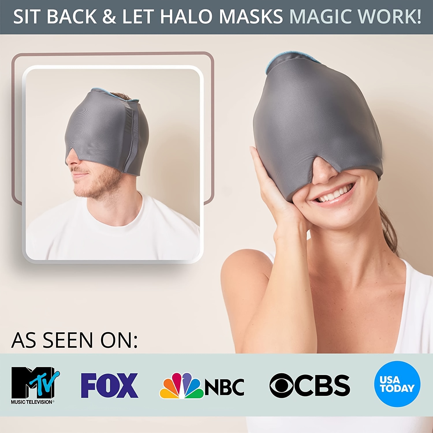 Migraine Ice Head Wrap for Headache Relief