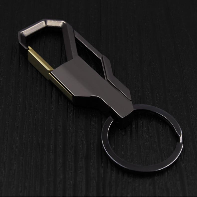 Fashionable Metal Keychain for Automobile Keys, Durable Simple Car Ring Decoration Key Holder Keychain,Temu
