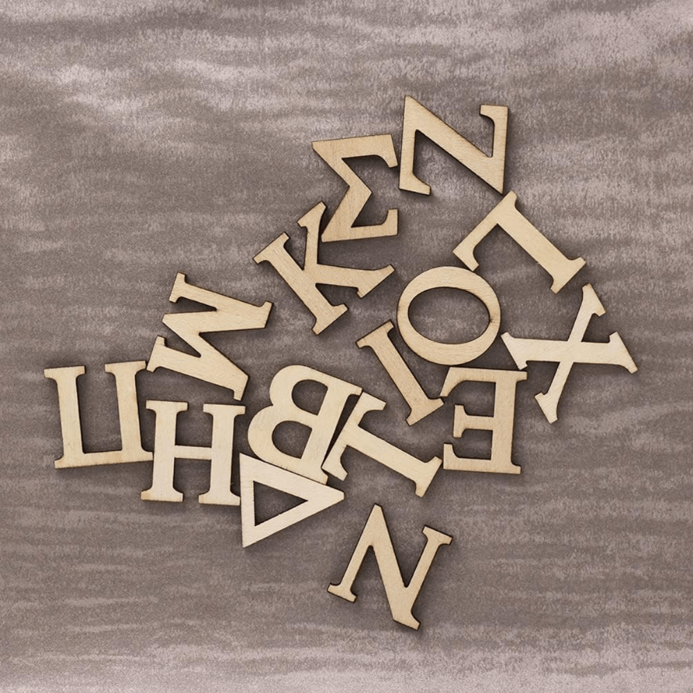 Letras de madera 20 cm Minúsculas