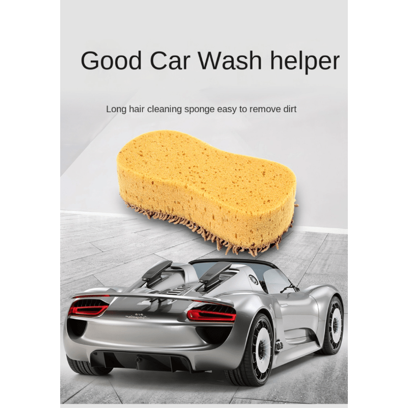 Double Size Microfiber Car Wash Sponge - Non-scratch Wash Mitt For Cleaner  Cars, Great For Everyday Cleaning - Automobile Cleaning Sponges - Temu