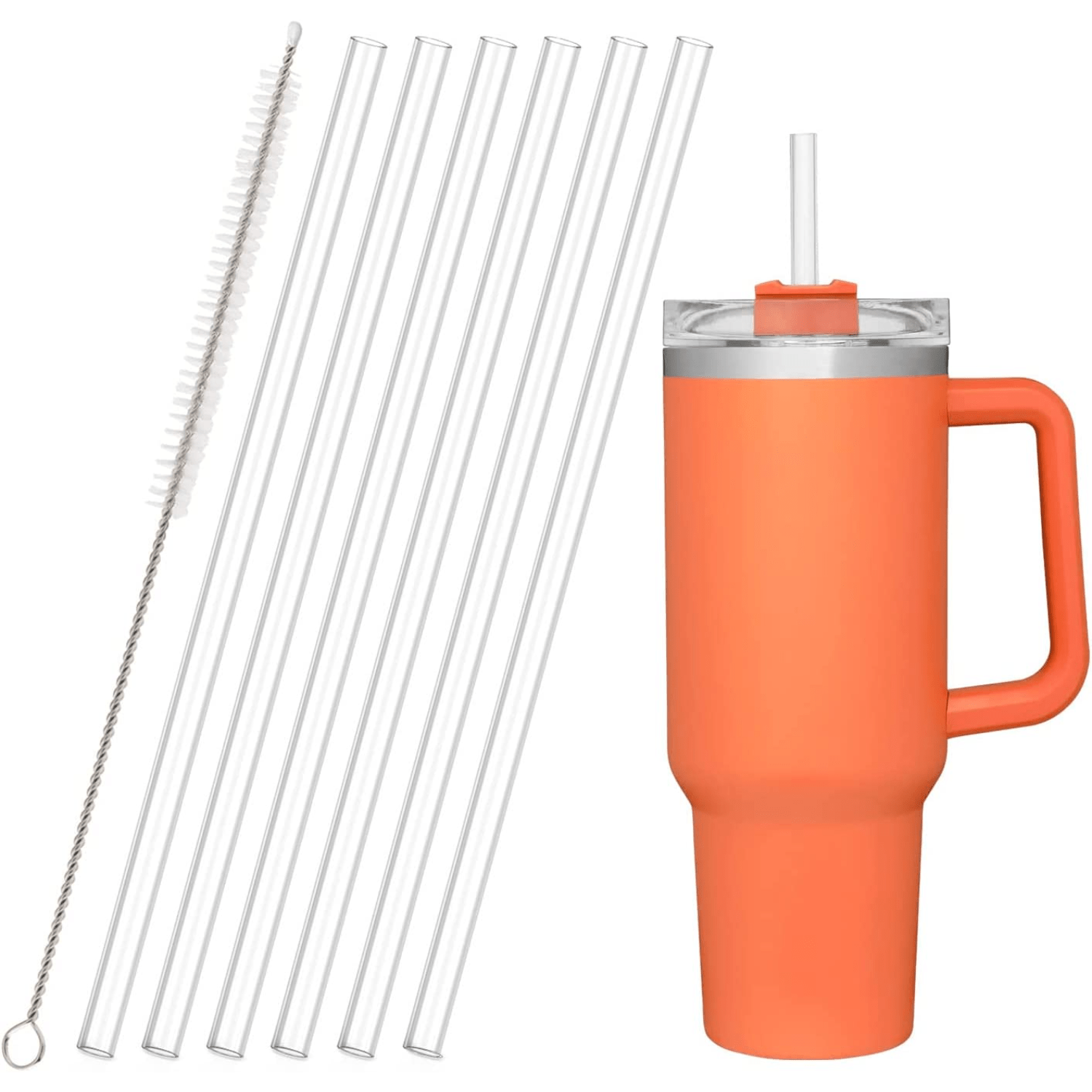 EXTRA WIDE REUSABLE METAL STRAW, JUMBO STAINLESS STEEL BOBA STRAW 12mm –  glugglugplanet