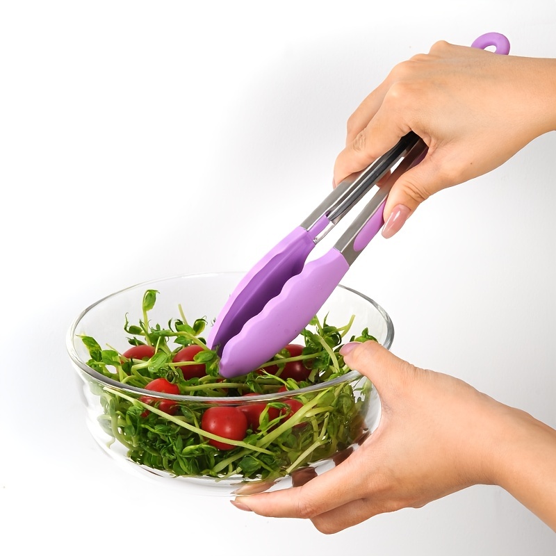 Silicone Kitchen Tongs Non-stick Heat Resistant Up To 480°f, Stainless  Steel With Silicone Tips, Ideal For Cooking And Bbq, Kitchen Utensils,  Outdoor Camping Picnic, Cookware Barbecue Tool Accessories - Temu