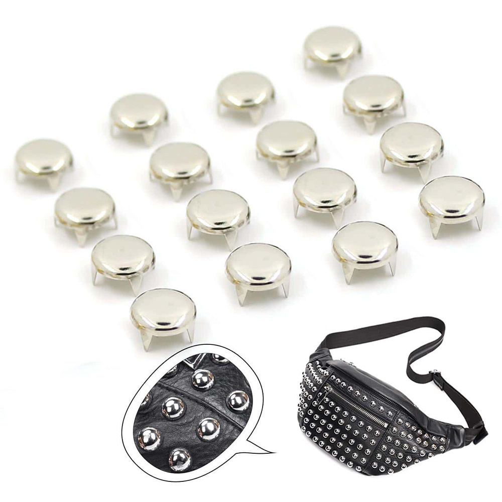 12MM Square Spikes Garment Rivets for Clothing Four claw metal