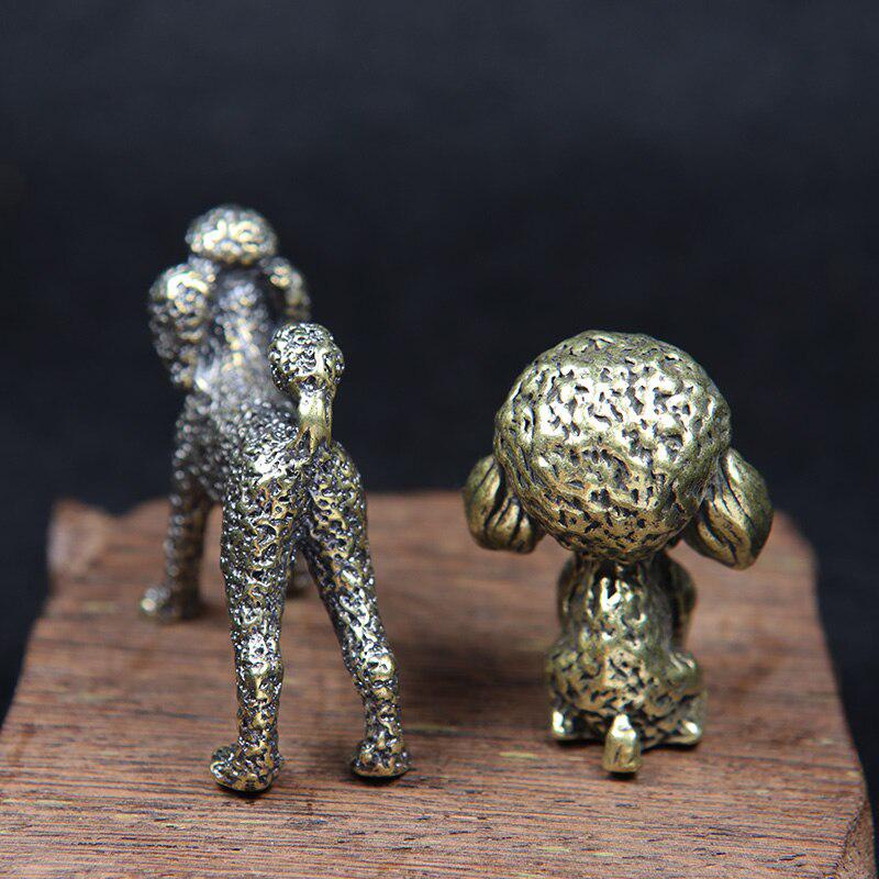 Brass Puppy Figurines Miniatures, Brass Crafts Accessories