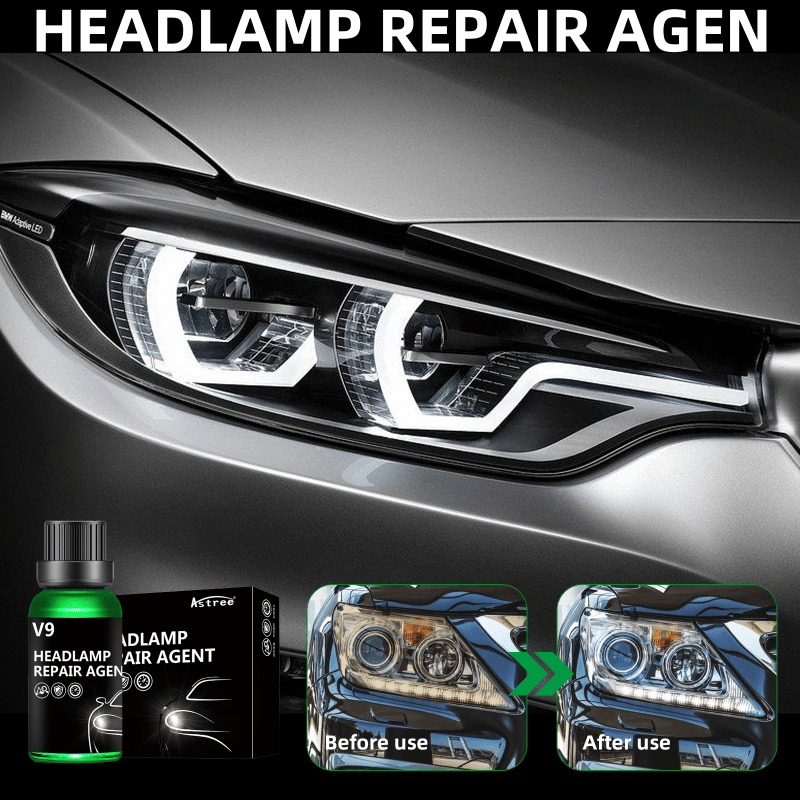 Ceramic Headlight Restoration Kit Car Headlight Cleaner Restorer  Kit,Headlight Lens Cleaner Headlamp Cleaner Restorer, Remove Light Haziness  Yellowing