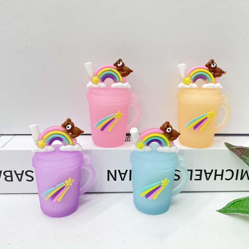 Ice Cream Unicorn Floating Bottle Keychain For Student - Temu