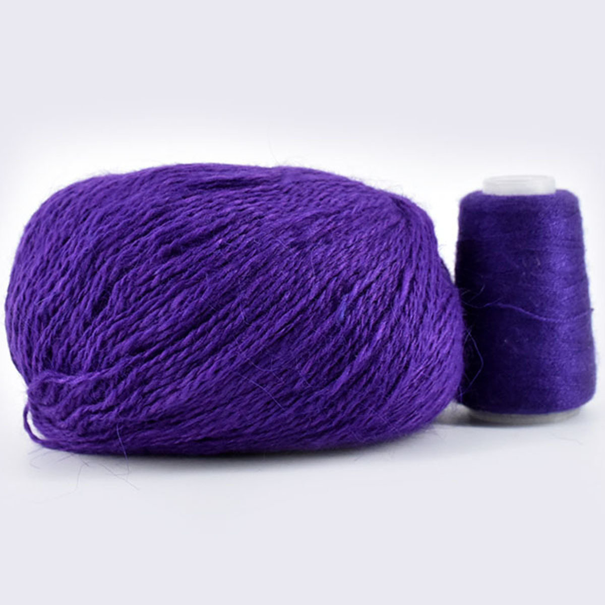 3 Balls Thick Warm Alpaca Wool Mink Cashmere Knitting Yarn for Crocheting  Hand-Woven 300g (Multi Purple)