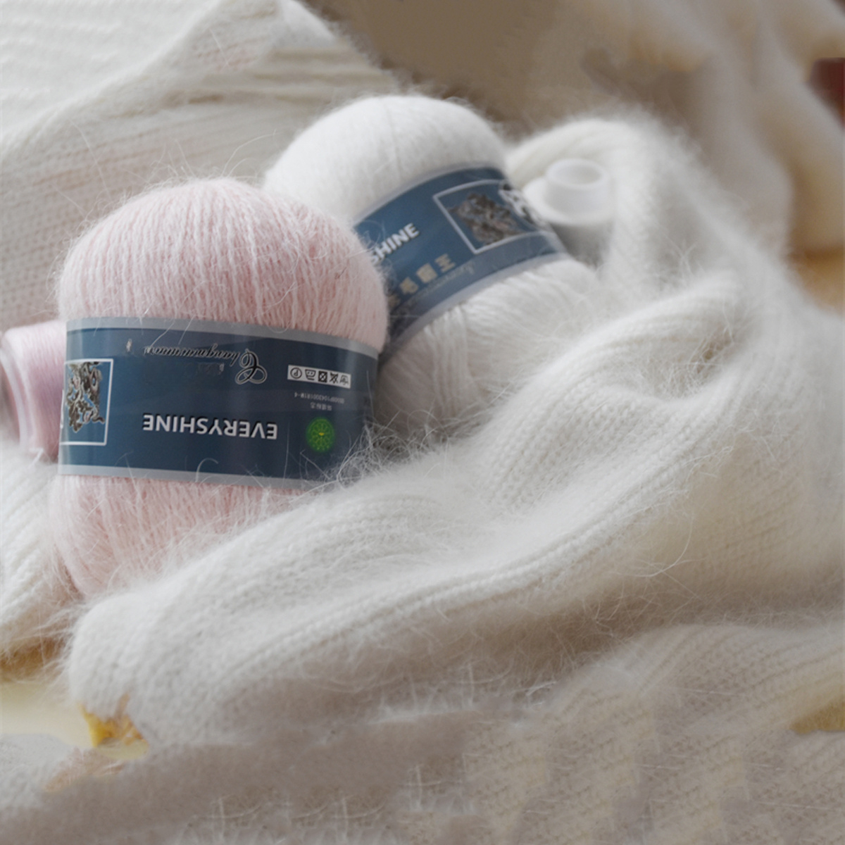 Yarn mink cashmere (50g+20g) long plush yarn down mink yarn fluff mink yarn  fuzz