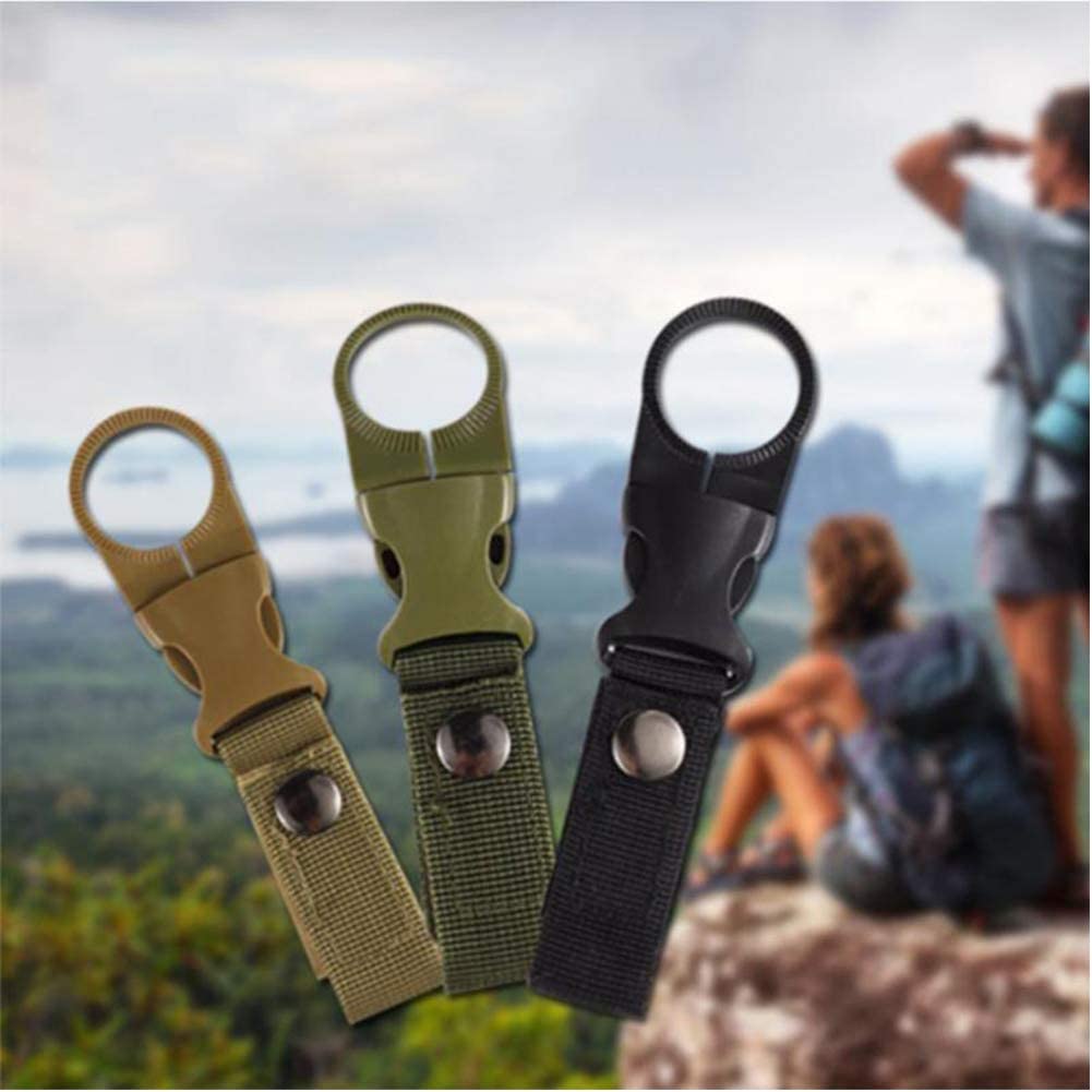 Tactical Hanging Bottle Buckle Clip Carabiner for Belt Water Bottle Hook  Holder