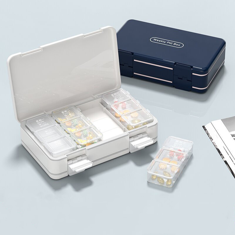Portable Medicine Storage Box Sealed Pill Case Organizer For - Temu