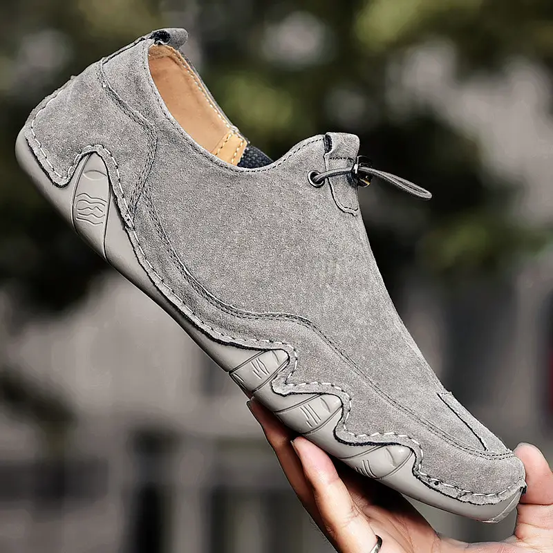 Mens Loafer Shoes With Adjustable Drawstring Casual Non Slip Slip On Shoes  Mens Shoes Spring And Summer - Men's Shoes - Temu