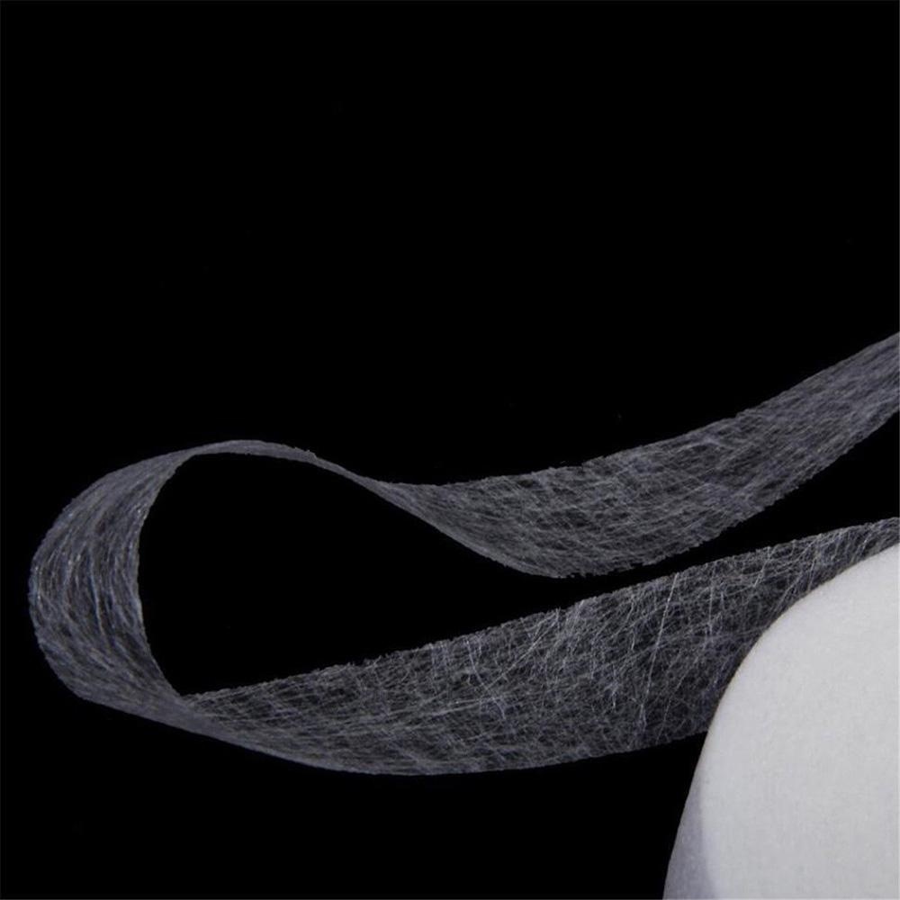 White Double Sided Sewing Accessory Adhesive Tape Hot Melt Omentum Cloth  Apparel Fusible Interlining Fabric Tape 