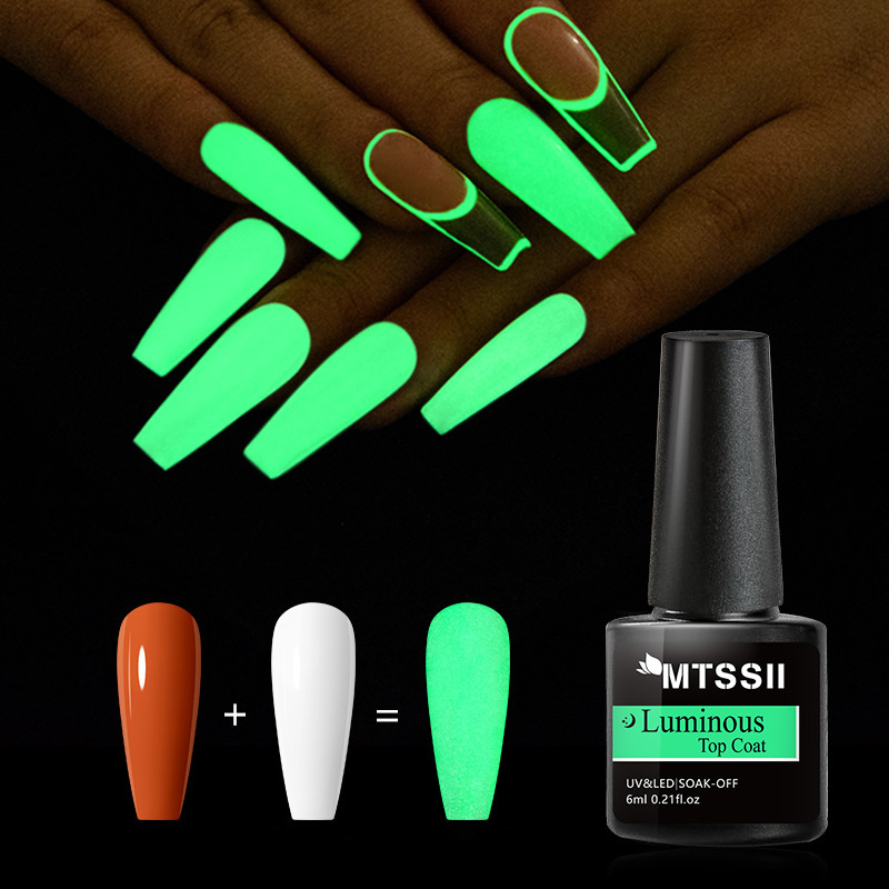 Glow in dark Nail Polish Powder Neon Colors Bright Luminous - Temu