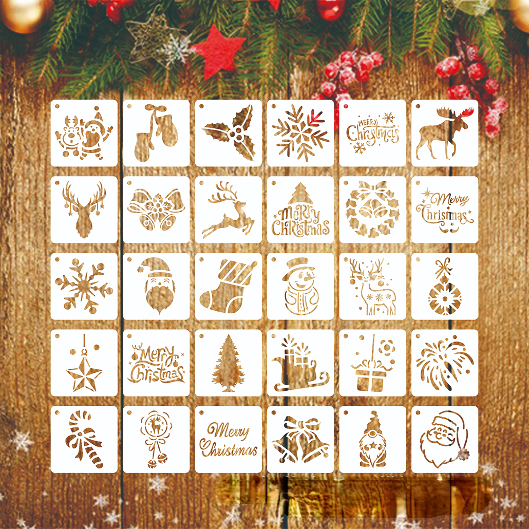 Christmas Stencils: Paint Beautiful Holiday Decorations On - Temu
