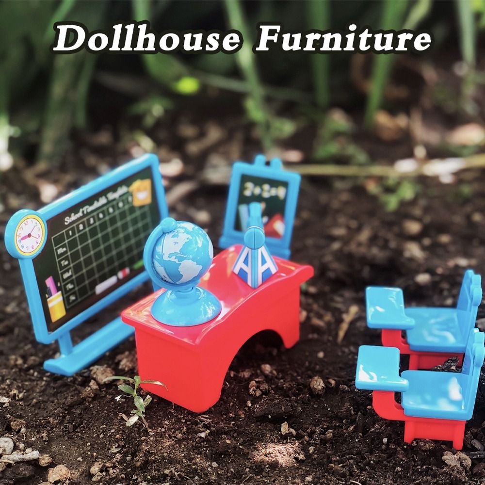 Simulation 112 Dollhouse Furniture Chair Desk Set Miniatures Furniture