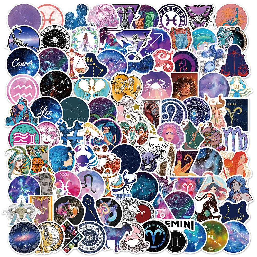 Tiny Holographic Clear Celestial Stickers Zodiac Stickers -  UK in 2023