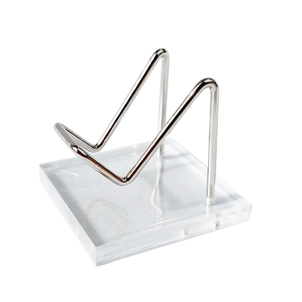 Clear Acrylic Display Stand Holder With Metal Arms Display - Temu