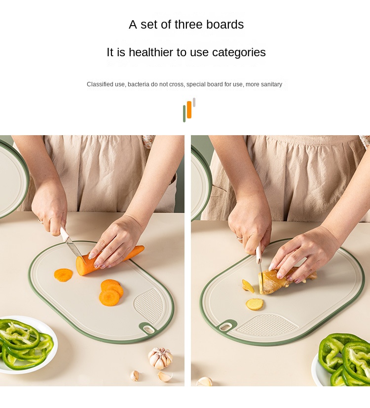 Cooker King Antibacterial Cutting Board Plastic Double Side Cutting Board  For Kitchen Househould - Sports & Outdoors - Temu