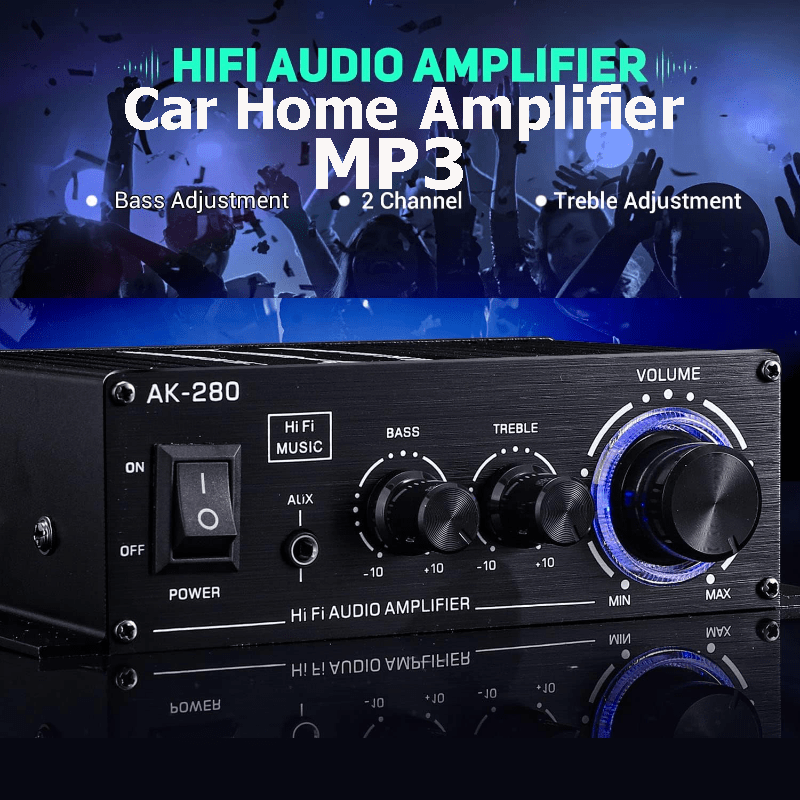 Amplificateur audio de voiture contrôle du volume ampli musique