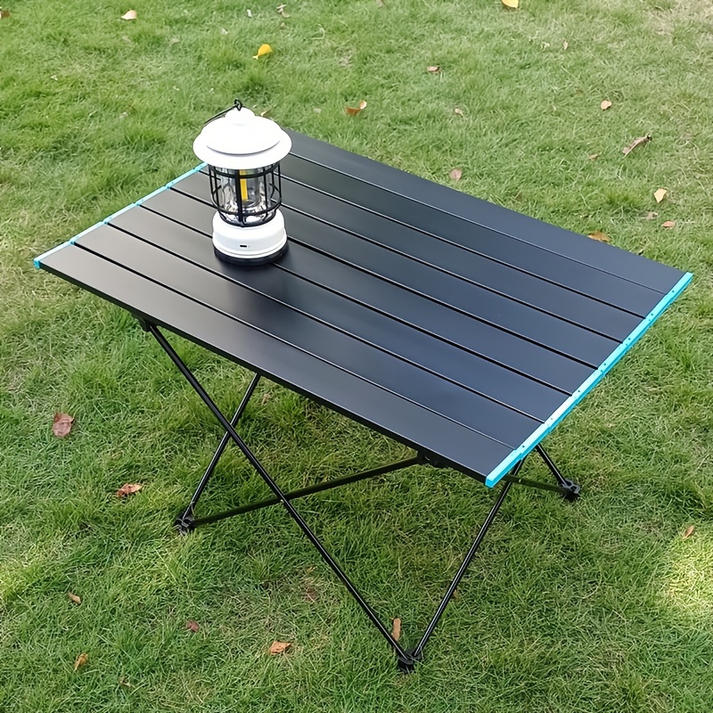  HNTHY Mesas plegables portátiles de aleación de aluminio para  exteriores, mesa de camping, barbacoa, pícnic, mesa plegable portátil  (color: B, tamaño: como se muestra) : Patio, Césped y Jardín
