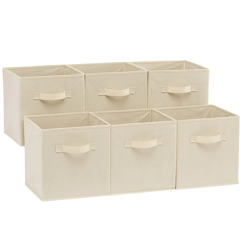 High Quality Fabric Cotton And Linen Storage Box Foldable - Temu