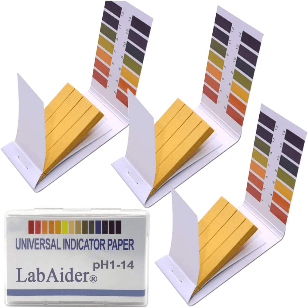Tiras de prueba de pH universales Tiras de prueba de nivel de pH alcalino  ácido, rango de pH completo 0-14 (100 tiras)