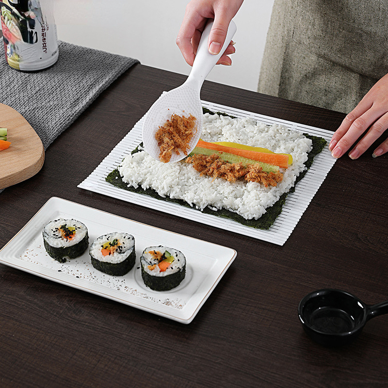 1pc Sushi Rolling Mat For Home Use Diy Sushi Maker Mould For Seaweed Rice  Roll, Non-stick Rice Ball Tool