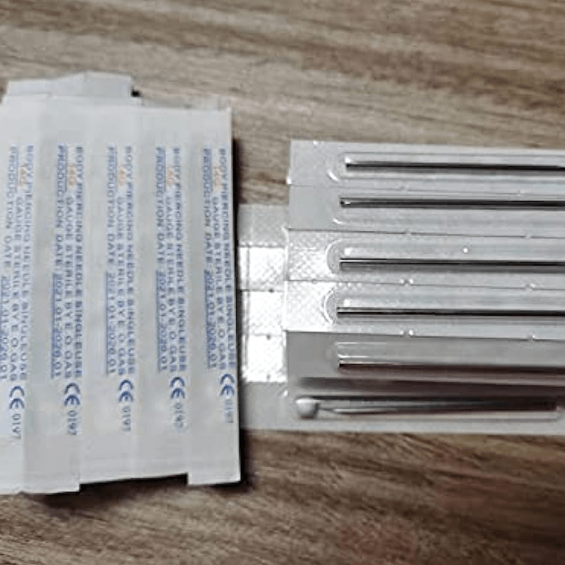 50 Pcs Ear Nose Piercing Needles -NAQASE Body Piercing Needles