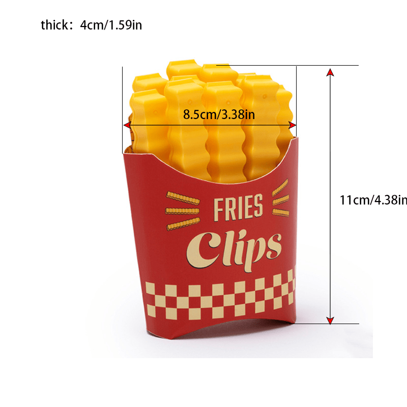 Fun French Fries Sealing Clip Creative Food Sealing Clip Food Seasoning Packaging  Bag Fresh Plastic Sealing Clip Cute Aesthetic Stuff Cheap Items Cheapest  Items Available Home Decor Room Decor - Temu