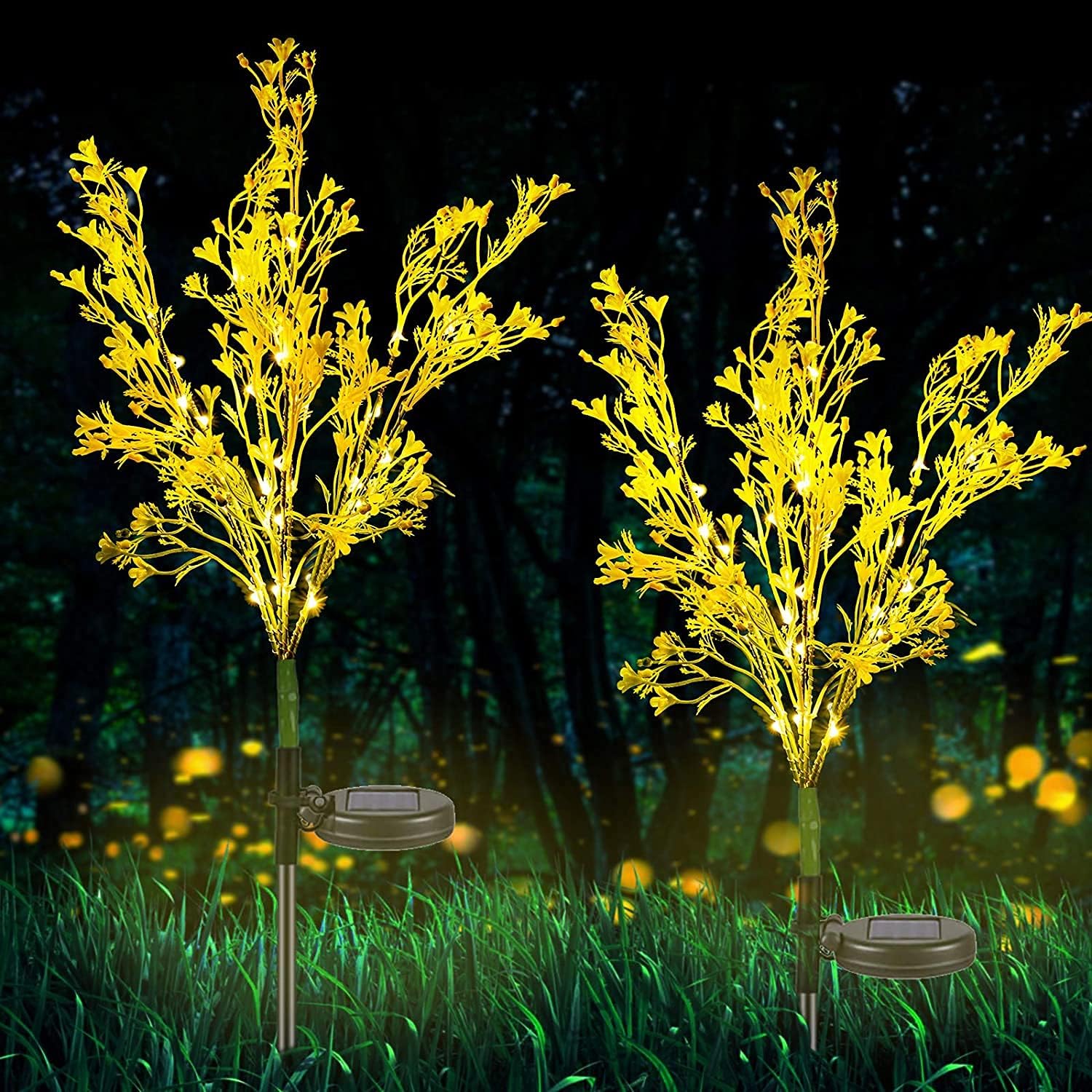 2pcs Luces Solares Pared Luces Decorativas Jardín Aire Libre - Temu