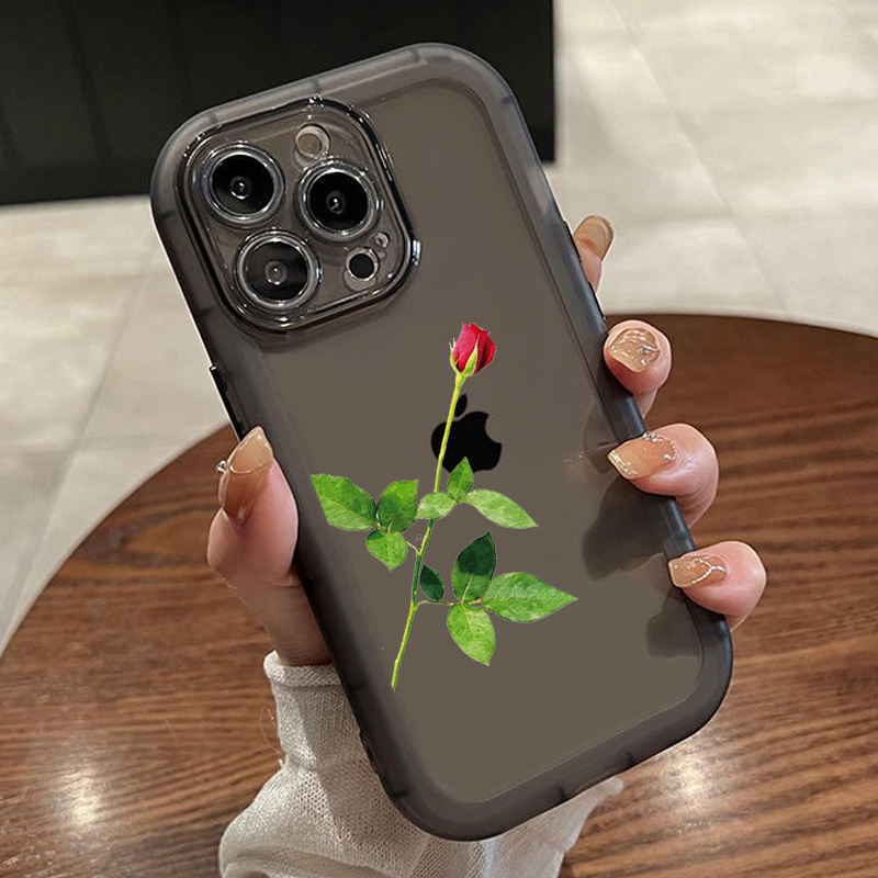 Custodia per telefono Flower Bud per iphone 11 12 13 14 Pro Max 15 16 pianta meticolosa per iphone X XS XR 7 8 Plus cover rigida posteriore SE2  202192403
