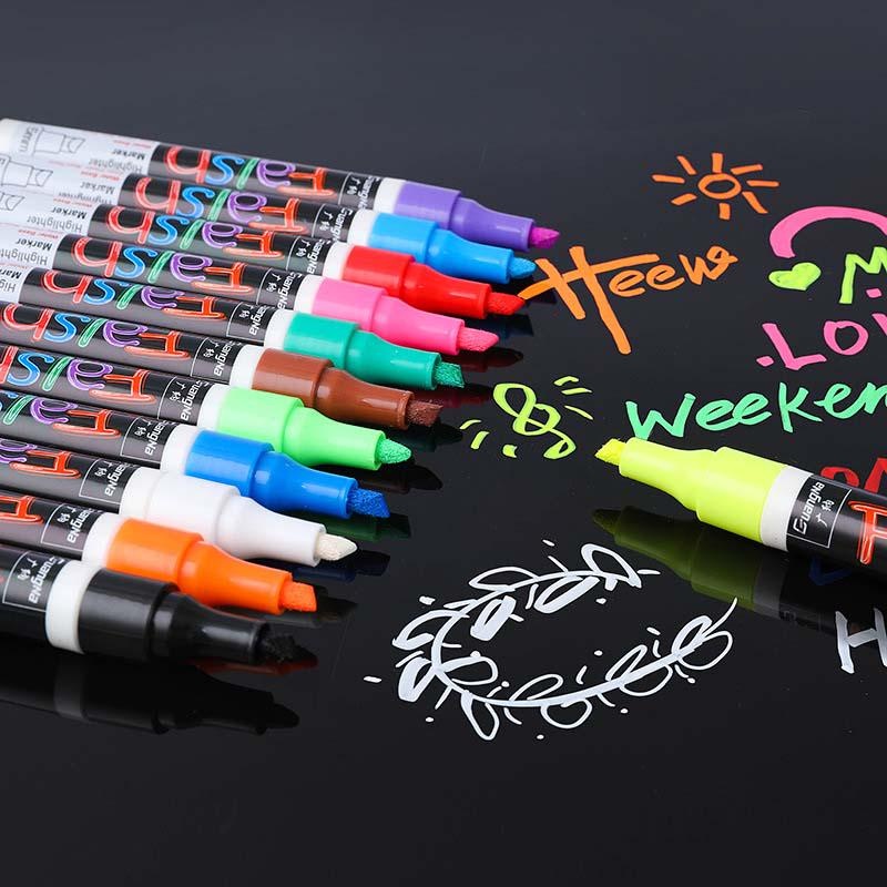 White Waterproof Low Odor Chalk Markers,liquid Marker,dry Erase Markers For  Blackboard,chalkboard Pen - Temu United Arab Emirates