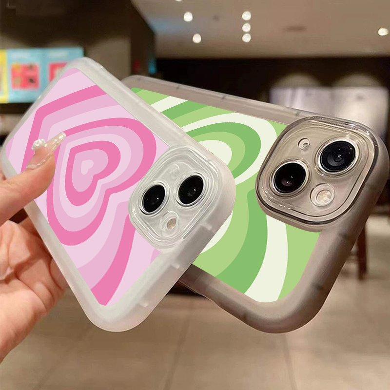 2pcs Pattern Phone Case For IPhone 11 12 13 14 Pro XR XS X Plus  SE2020 Shockproof Silicone Phone Cases As Nice Small Gifts For