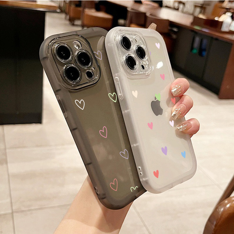 

2pcs Colorful Little Heart Pattern Phone Case For Iphone 11 12 13 14 Pro Max Mini Xr Xs X 7 8 Plus Se2020, Protective Phone Cases As Nice Gifts For Men, Women, Girlfriend, Boyfriend, Friend, Birthday