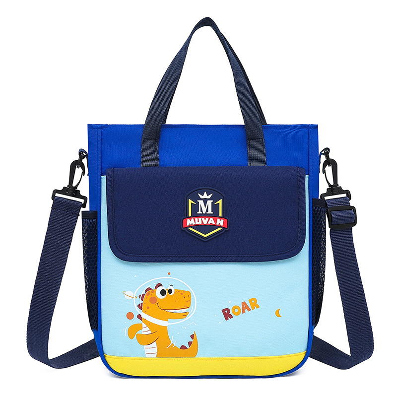 Dinosaur Pattern Tutoring Bag Crossbody Bag Lightweight School Bag