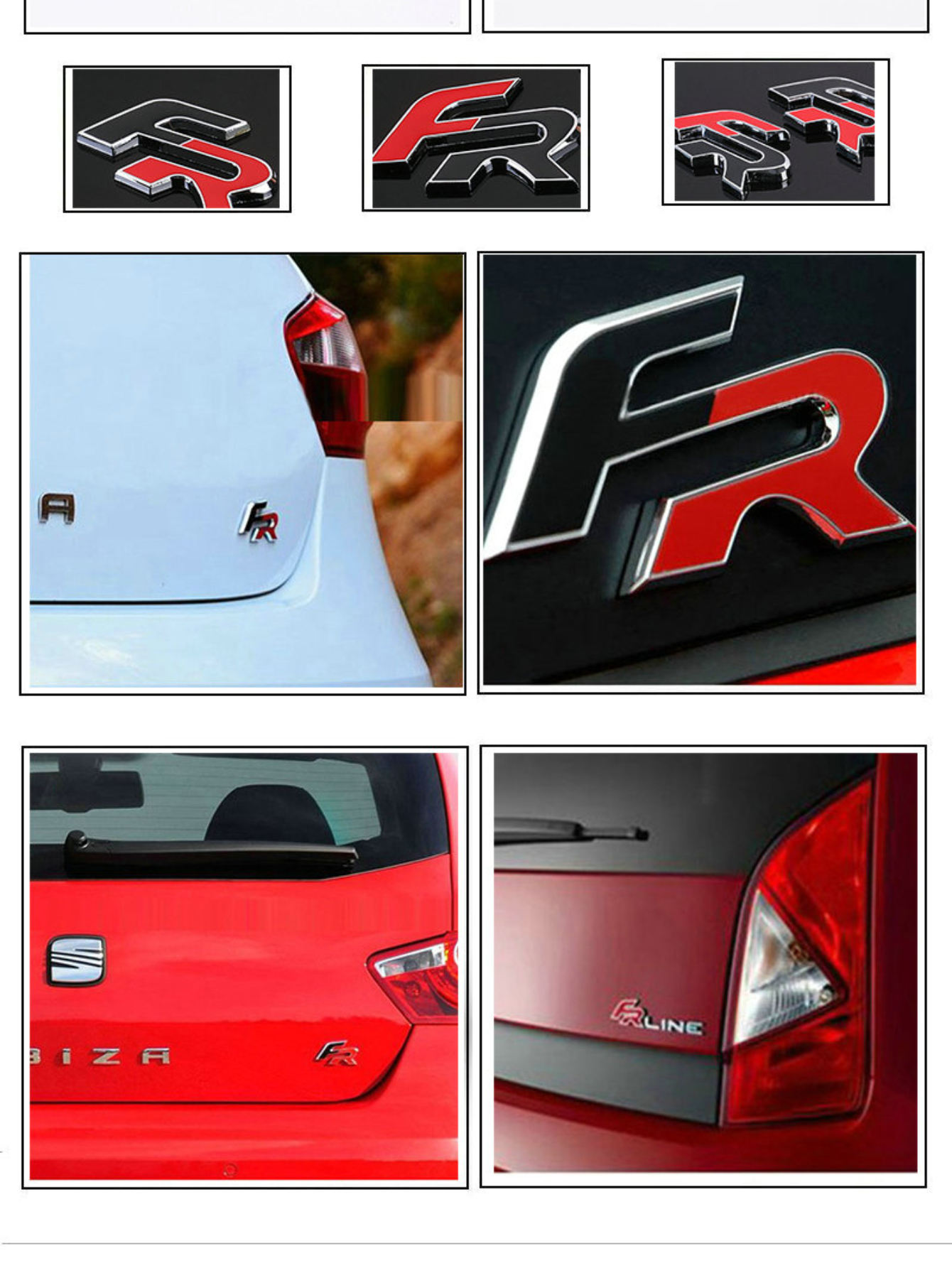 Pegatina de Metal 3D para coche, insignia de emblema de parrilla para Seat  Leon FR Ibiza Cupra Altea Exeo Formula Racing, accesorios de estilo -  AliExpress
