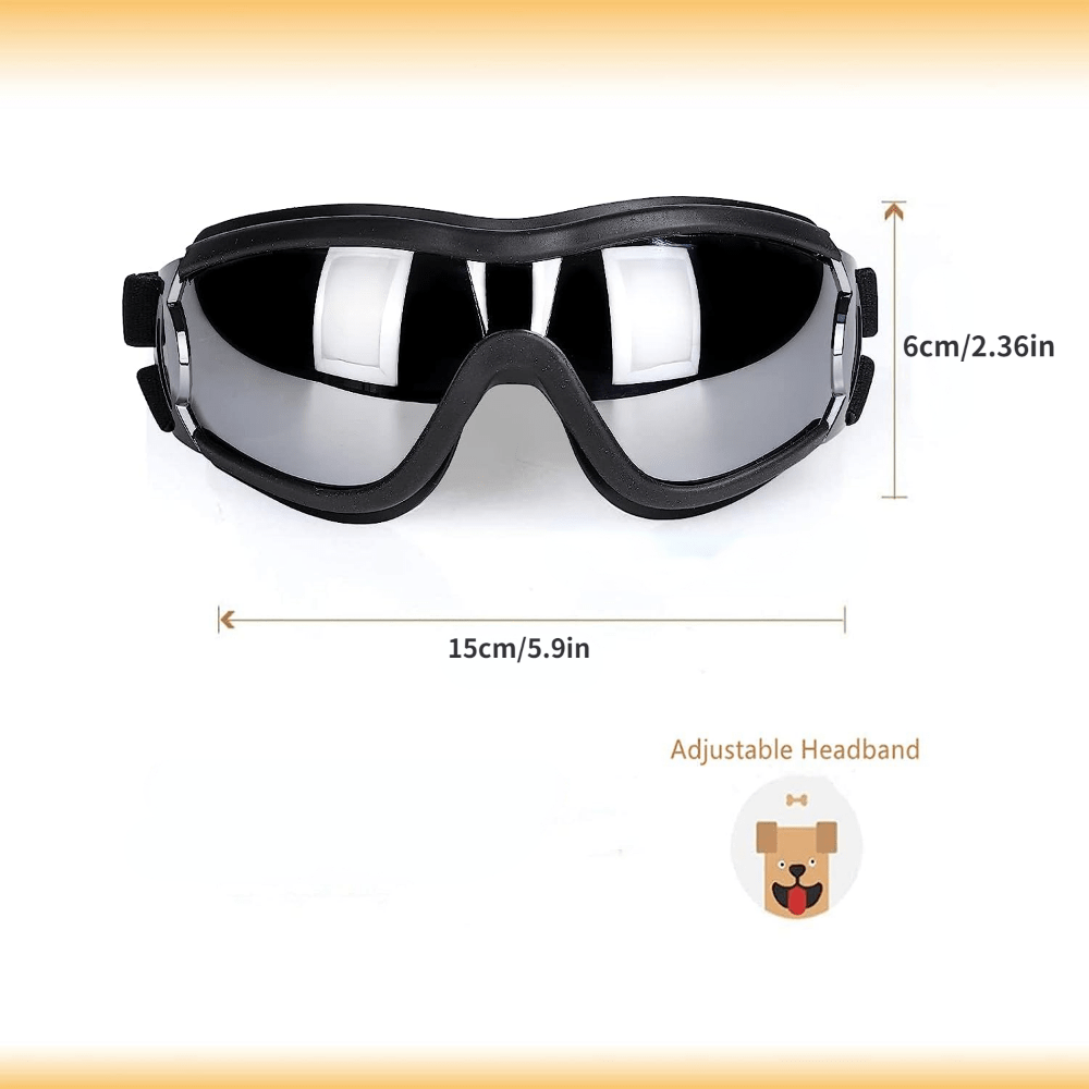 1pc Dog Sunglasses Goggles Uv Protection Wind Dust Fog Pet Glasses Eye Wear  With Adjustable Strap, Shop On Temu And start Saving