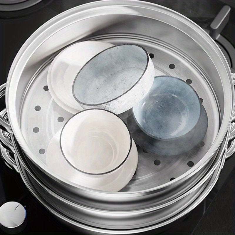 3 Tier Steamer Pot Set Stainless Steel Stockpot - Temu