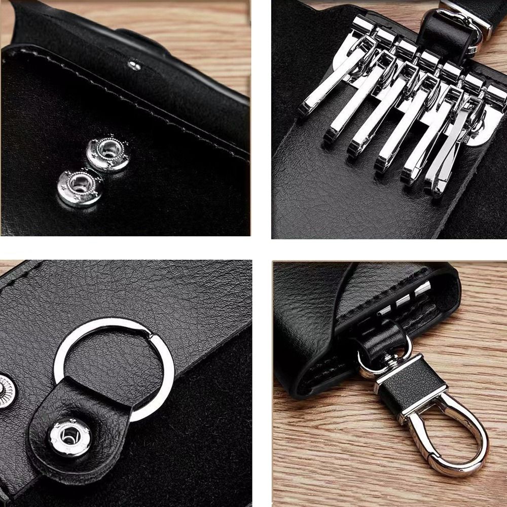 Sac à clés unisexe en cuir synthétique avec motif fruits mignons,  porte-clés, portefeuille, clé de voiture, pour homme et femme