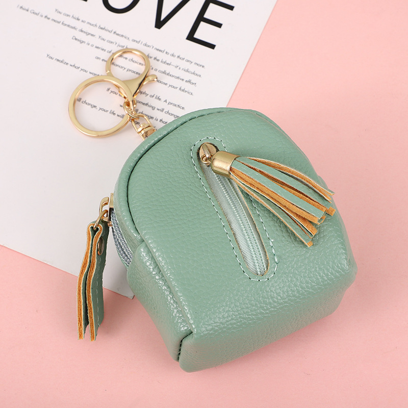 High Quality Wallet Leather Bag Handbag Purse Keychain Keyring Key