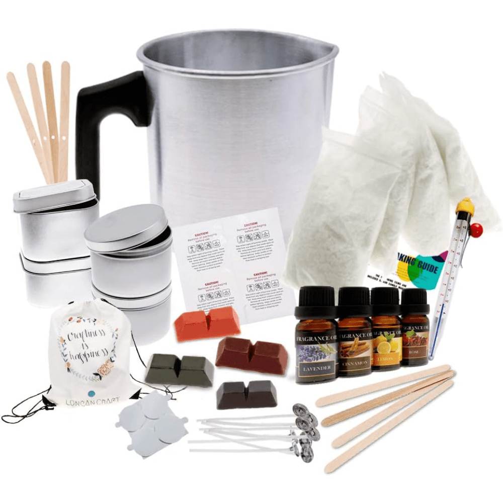 DIY Candle Kit Soy Bean Wax Candle Making Supplies Handmade Aromatherapy  Crafts Christmas Gifts Wicks Sticker