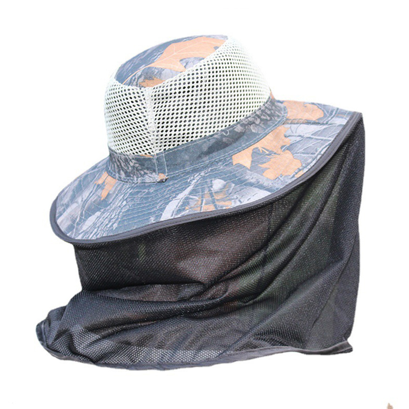 1pc Outdoor Fishing Hat With Face Cover And Retractable Brim, Comfortable  And Breathable Sun Hat