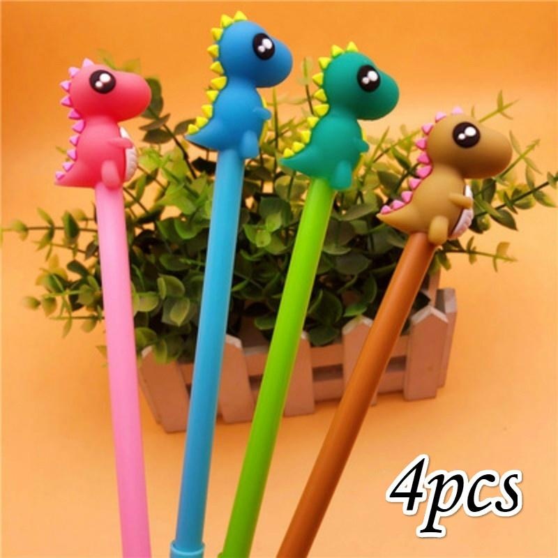 4 Penne Per Dinosauro Cancelleria Coreana Simpatico Cartone Animato Kawaii Penna  Gel Per Dinosauro Materiale Scolastico Per Ufficio Regali Creativi Colore  Casuale - Forniture Per Ufficio E Scuola - Temu Italy