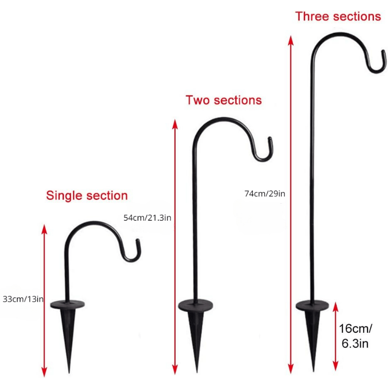 Adjustable Shepherd Hooks: Perfect Hanging Plants Solar - Temu Australia