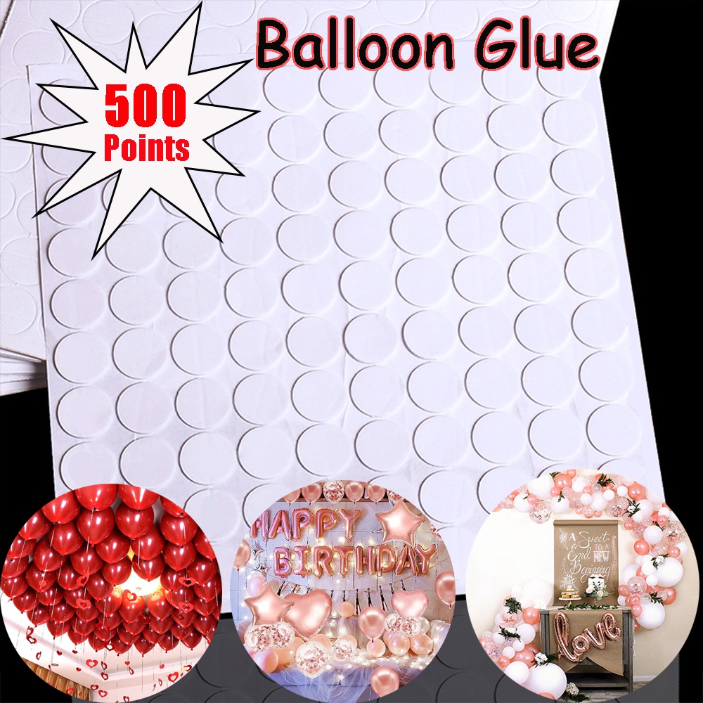  STOBOK 30 Rolls Sticky Balloon Glue Point Sticker Glue