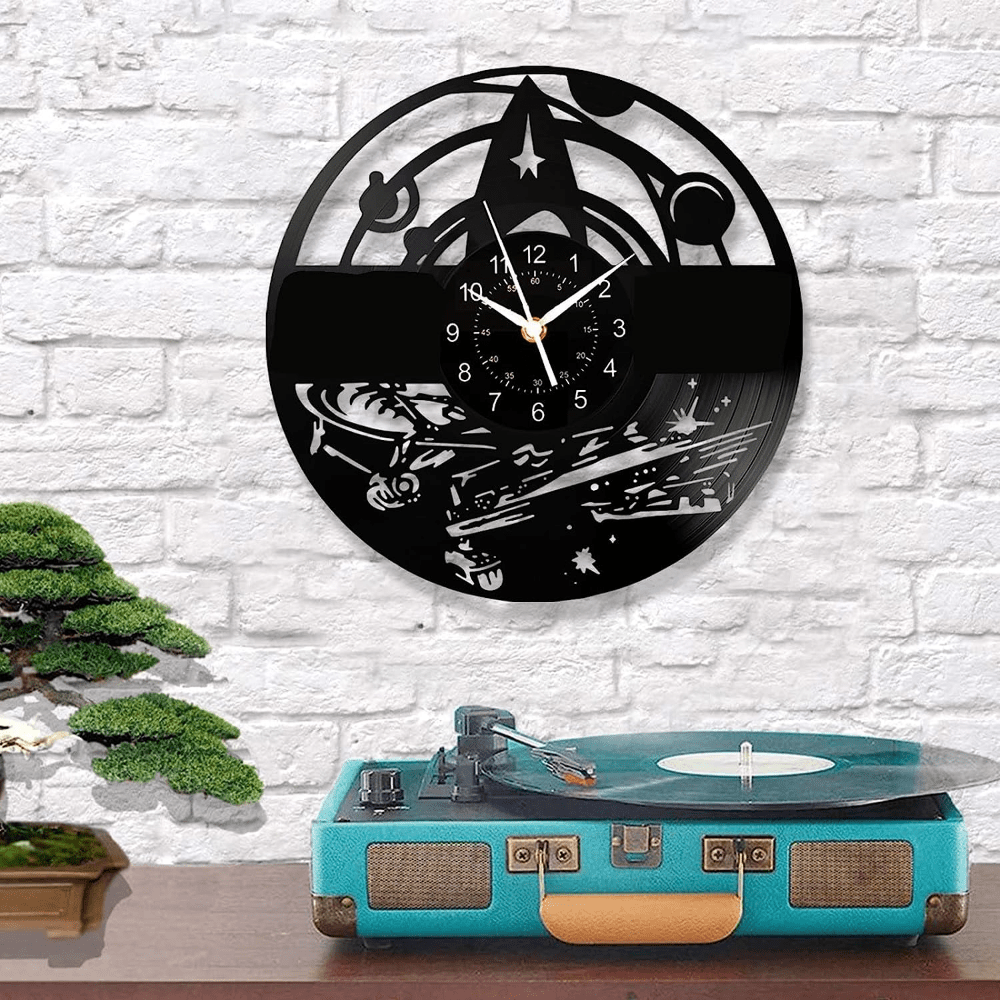 Car Vinyl Record Wall Clock Gifts Men 7 Colors Night Light - Temu